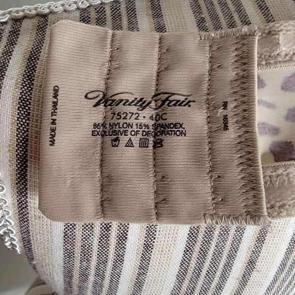 Vanity Fair Age Defying Lift Convertible Leopard Print Underwire Bra - Picture 8 of 8